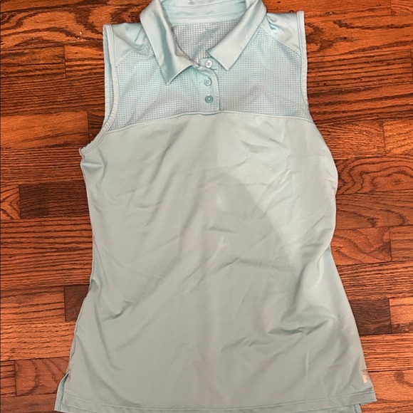 Fila Tops - Fila Light Blue Sleeveless Polo Tee